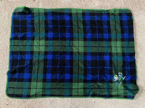 Notre Dame Fighting Irish Throw Baby Blanket Leprechaun Irish Bundles Cover