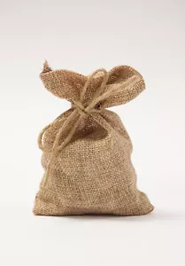 BOLSAS DE REGALO DE LINO HESSIAN FAVOR PAQUETE DE 5 FAVORES DE BODA BOLSAS DE REGALO ENVOLVENTES - Imagen 1 de 2