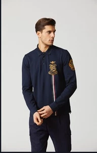 Aeronautica Militare Polo uomo blu TAG 3XL manica lunga 100 Centenario - Imagen 1 de 1