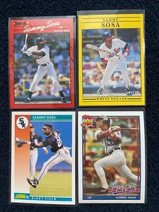 Sammy Sosa - Chicago White Sox (Early 1990's 4 Card Lot) - Picture 1 of 1