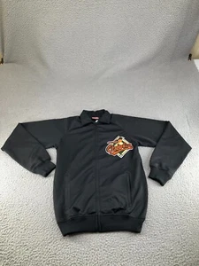 Baltimore Orioles Jacket Boys Medium Black Stitches MLB Baseball Lightweight Y2K - Picture 1 of 18