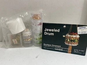 LEEWARDS VINTAGE BEADED ORNAMENT KIT, JEWELED DRUM! PRE-SORTED & CONTAINERS! - Picture 1 of 1
