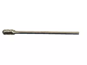 TEMO SC-5L6 NF Aluminum Cut Carbide Burr File 1/2"Cylinder Ball, 1/4"Dx6"L Shank - Picture 1 of 3
