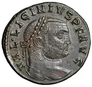 Licinio I Follis "Genio" Tesalónica Como Nuevo Extremadamente Fino - Imagen 1 de 5