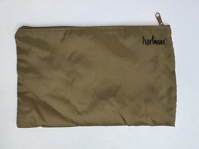 HARTMANN Zip Pouch Luggage Nylon Utility Cosmetics Makeup Bag Plastic Lined - Image 1 of 4