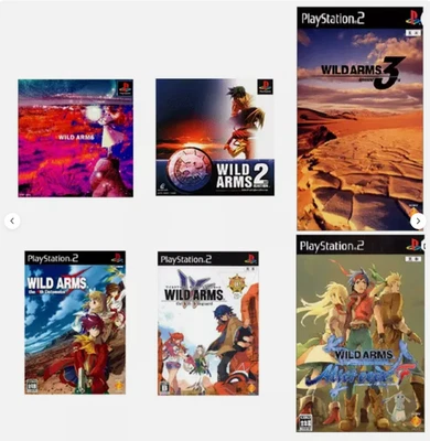 PS1 WILD ARMS 1,2 PS2 WILD ARMS 3rd 4th 5th Alter Code F Set of 6 - Image 1 of 4