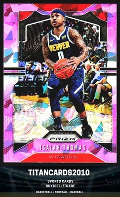 Isaiah Thomas 2019-20 Panini Prizm Pink Ice Prizm Washington Wizards #208 Foto 1 de 2