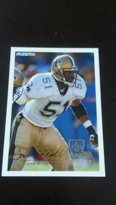 1994 Fleer - Sam Mills #330 - Fußball - KOSTENLOSER VERSAND - Bild 1 von 3