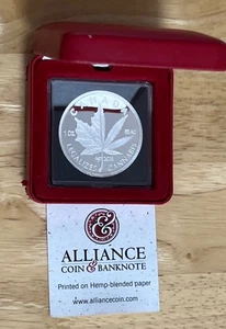 2018 1 oz Fine Silver Proof Canada Legalizes Cannabis - The Canabuck - Picture 1 of 8