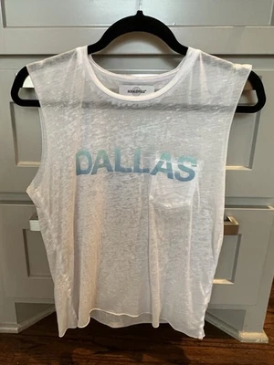Camiseta SoulCycle Para Mujer Dallas Texas TX Tejido Muscular Blanca Talla Pequeña Usada en Excelente Condición Foto 1 de 3