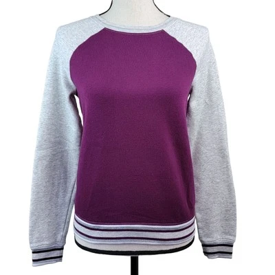 Athletic Works фиолетовый серый толстовка девочек Sz XL Crew свитер верхняя рубашка повседневный - Изображение 1 из 4