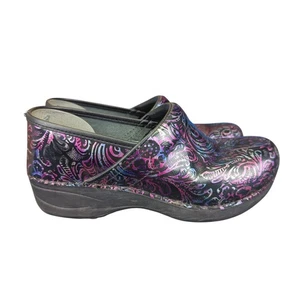 Dansko XP 2.0 Clogs Women's Size 6.5-7 37 Floral Paisley Comfort Shoes - Picture 1 of 7