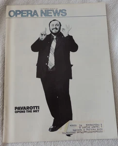 OPERA NEWS MAGAZINE PAVAROTTI OPENS THE MET OCTOBER 1976 - Picture 1 of 1