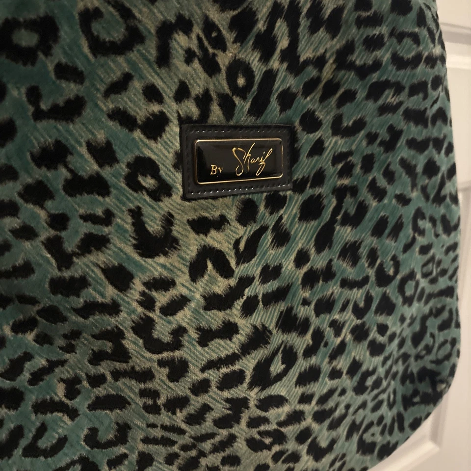 BOLSA VINTAGE - Por Sharif Nova York azul água estampa de chita - Imagem 1 de 4