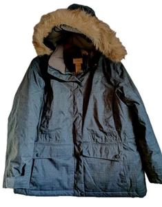 LLBean Baxter State Parka Coat Fax Fur Hood Tek Proof Women's Down Pet XL - Picture 1 of 10