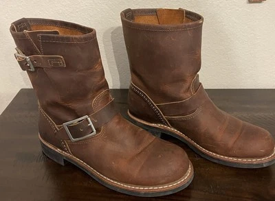 Botas de Ingeniero Red Wing 3356 para Mujer 6.5 Cuero Marrón EE. UU. Moto Motociclista Cortas Foto 1 de 4