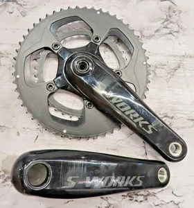 SPECIALIZED S-WORKS 2x10/11s 52/36T 172.5mm BB30 Dual Sided Power Meter Crankset - Imagen 1 de 12