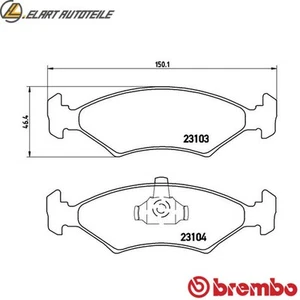 BREMSBELAGSATZ SCHEIBENBREMSE P 24 043 FÜR FORD ESCORT/IV/III/Convertible TVR - Picture 1 of 7