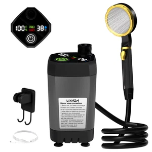 Camping Shower Kit Pump RV Outdoor Shower Full Screen Intelligent Digital Dsplay - Picture 1 of 16