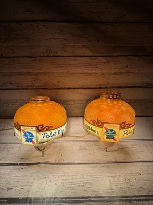 De Colección Pabst Cinta Azul Original Movimiento Calor Lámpara de Pared Aplique Cerveza Letrero PAR LEER Foto 1 de 4