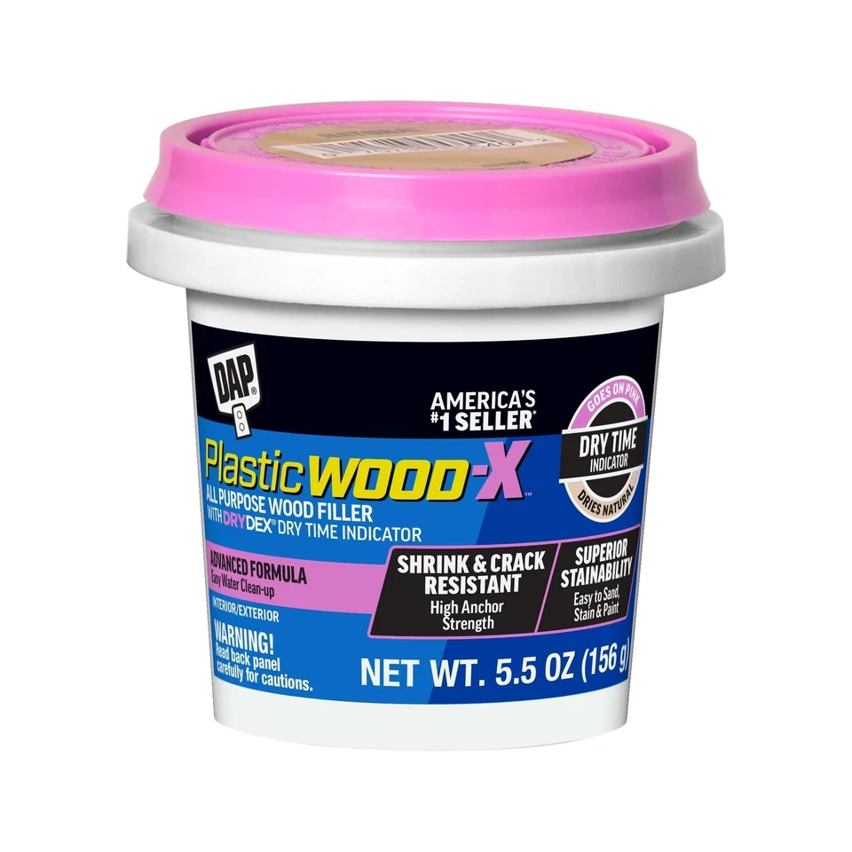 DAP 00540 Plastic Wood-x Stainable Wood Filler With Drydex 5.5 Oz