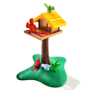 Playmobil Vogelfutterhaus Eichhörnchen grüner Sockel B1 - Bild 1 von 2
