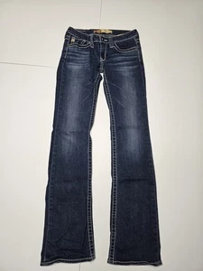 Womens Big Star Remy Low Rise Fit 26L Jeans Bootcut Dark Denim - Picture 1 of 16