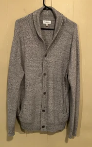 GOODFELLOW Hombres Chal Cuello Gris Cárdigan Suéter Abuelo XL USADO EN EXCELENTE ESTADO - Imagen 1 de 5