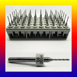 .042" #58 Solid Carbide Drill Bit - 50 PCS. - 1/8" Shank Premium Carbide R/S - Picture 1 of 4