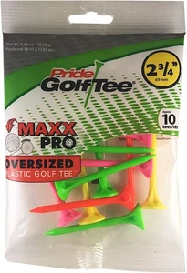 Pride Golf Maxx Pro Oversized Plastic Golf Tees (2 3/4", Neon, 10pk) NEW - Picture 1 of 2