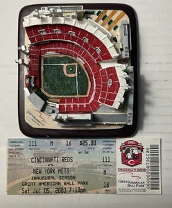 Cincinnati Reds Great American Ballpark Inaugural Season Replica GABP 7.5.2003 - Bild 1 von 9