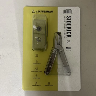 Leatherman Sidekick Multi-Purpose Tool with Nylon Sheath | Stainless Steel  - Image 1 of 2