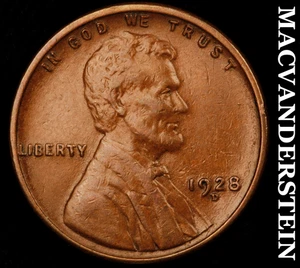 1928-D Lincoln Wheat Cent - Scarce  Extra Fine+  Semi-key  Better Date  #F4930 - Picture 1 of 2