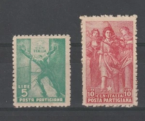 1945 CLN PARMA POSTA PARTIGIANA - ALLEGORIE DELLA LIBERTA' 2 V. NUOVI MNH MF1274 - Imagen 1 de 2