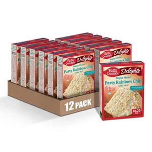 Betty Crocker Delights Super Moist Rainbow Chip Cake ๐ฐ Mix, 13.25 oz. (12 Ct) - Picture 1 of 5
