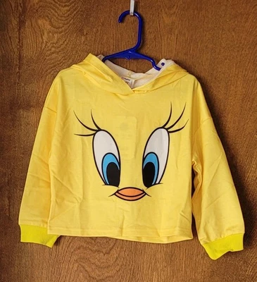 NUEVO CON ETIQUETAS Tweety Sudadera con Capucha Looney Tunes Amarillo de PatPat Talla 5-6 años (talla 6T) Foto 1 de 4
