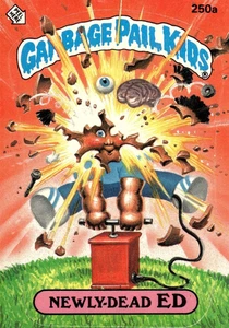 Topps Garbage Pail Kids 1986 serie 6 #250a edizione appena morta - Foto 1 di 2