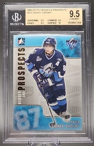 2004-05 In the Game Sidney Crosby Rookie RC Heroes & Prospects #222 BGS 9,5 GEMA - Imagen 1 de 2