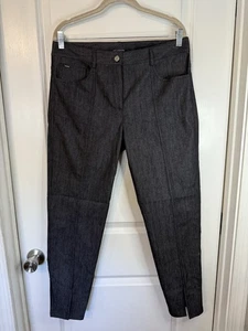 Pantalones de pierna recta St. John gris negro para mujer - talla 10 - Imagen 1 de 9