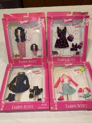 Lote De 4 Vintage Barbie & Kelly Matchin’ Styles Fashion Avenue Mattel 1997 Foto 1 de 4