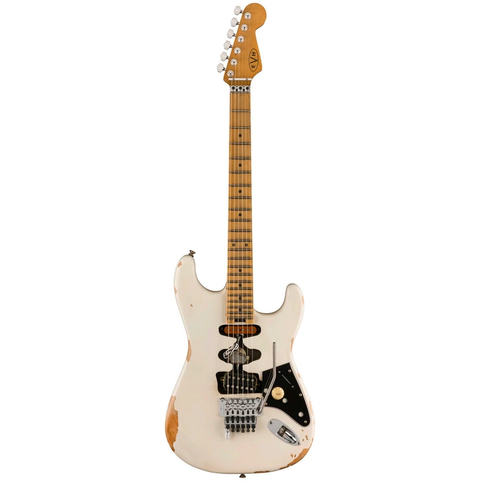 EVH Frankenstein Relic Series Electric Guitar, White - Image 1 of 1