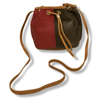 Bolso Longchamp vintage de cuero granulado, pequeño con cordón Foto 1 de 4