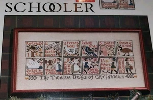 The Prairie Schooler The 12 Days OF Christmas no. 74 Cross Stitch Pattern 1998 - Picture 1 of 3