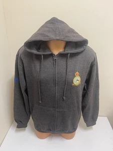 AUSVERKAUF: RAF Manchester University Air Sqn Kapuzenpullover mit Reißverschluss - anthrazit Medium - Bild 1 von 1