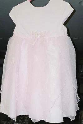 TODDLER GIRLS SZ 5T ~ ALL PINK SPECIAL OCCASION TULLE OVERLAY DRESS ~ NWOT - Image 1 of 4