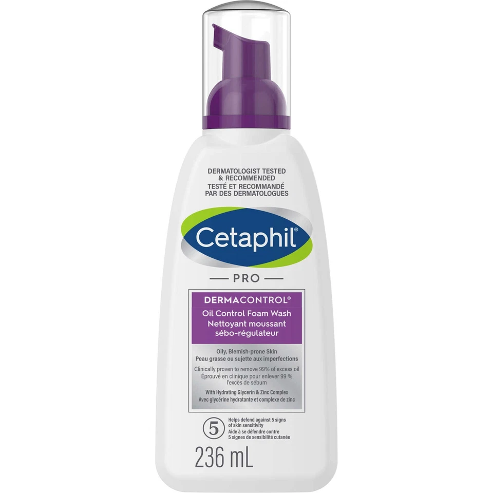 Cetaphil Dermacontrol Aceite Control Espuma Lavado Absorbe Exceso Aceite Poro Profundo 236 ml NUEVO Foto 1 de 1