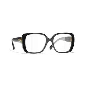 Chanel Blue Light Filter Glasses 3479SA Black Frames/ Gold Tone Jewel Tweed NEW - Picture 1 of 7