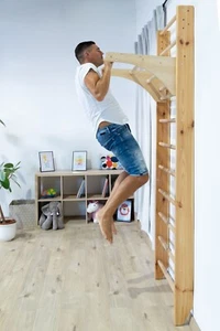 Trainieren Sprossenwand Heimsportgerät Kindersportgerät Turnwand Klettergerüst - Bild 1 von 13