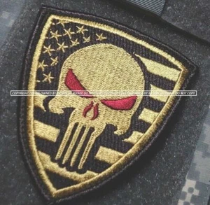 SYRIA IRAQ GREEN BERETS ADVISORS SFG JTF velkrö DD PATCH: US FLAG Red-eye SKULL - Picture 1 of 12