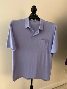 Polo Peter Millar Para Hombre Púrpura Lavanda con Bolsillo 100% Algodón Pima Talla L - Imagen 1 de 6
